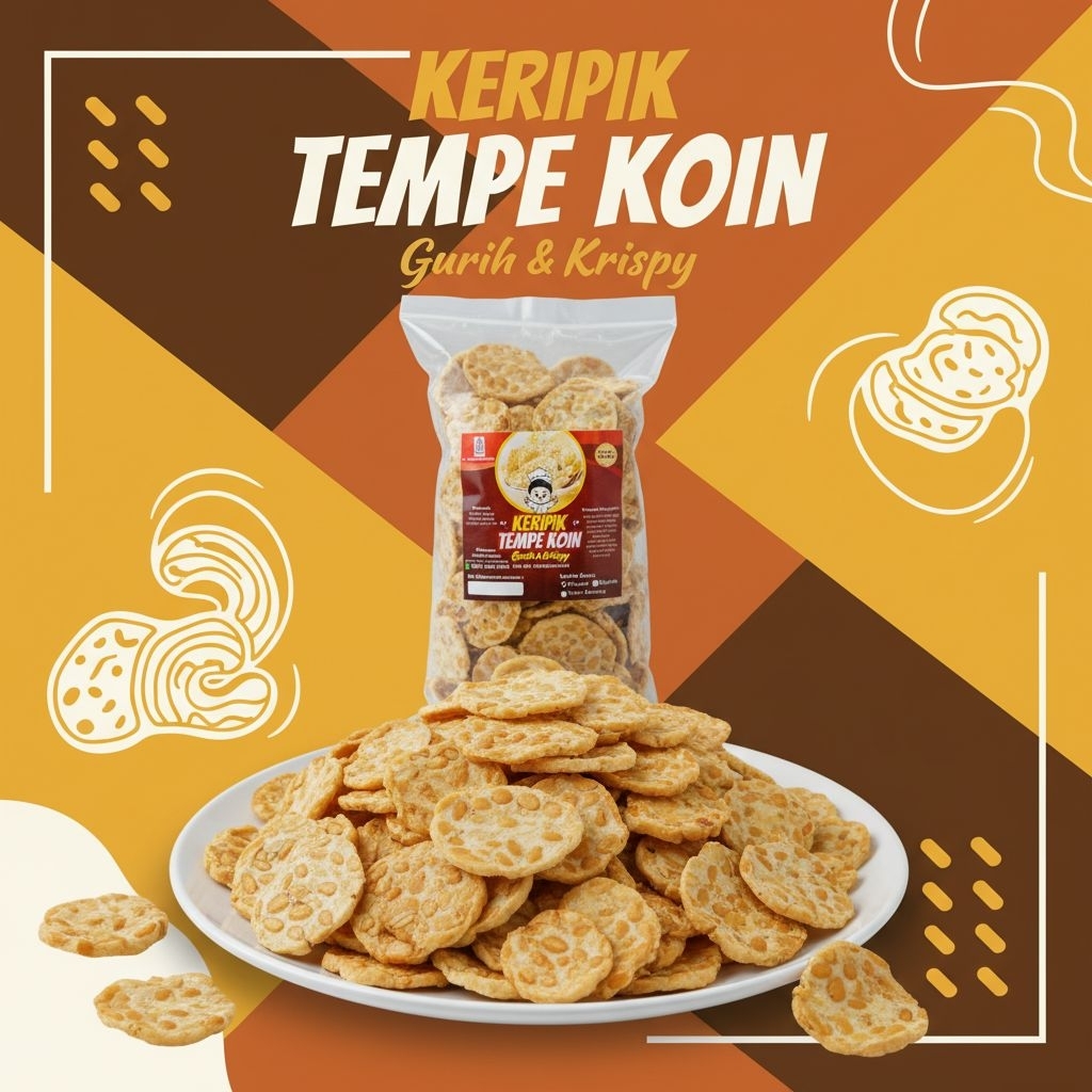 Asri Java - Keripik Koin Tempe Original UMKM Cemilan Sehat