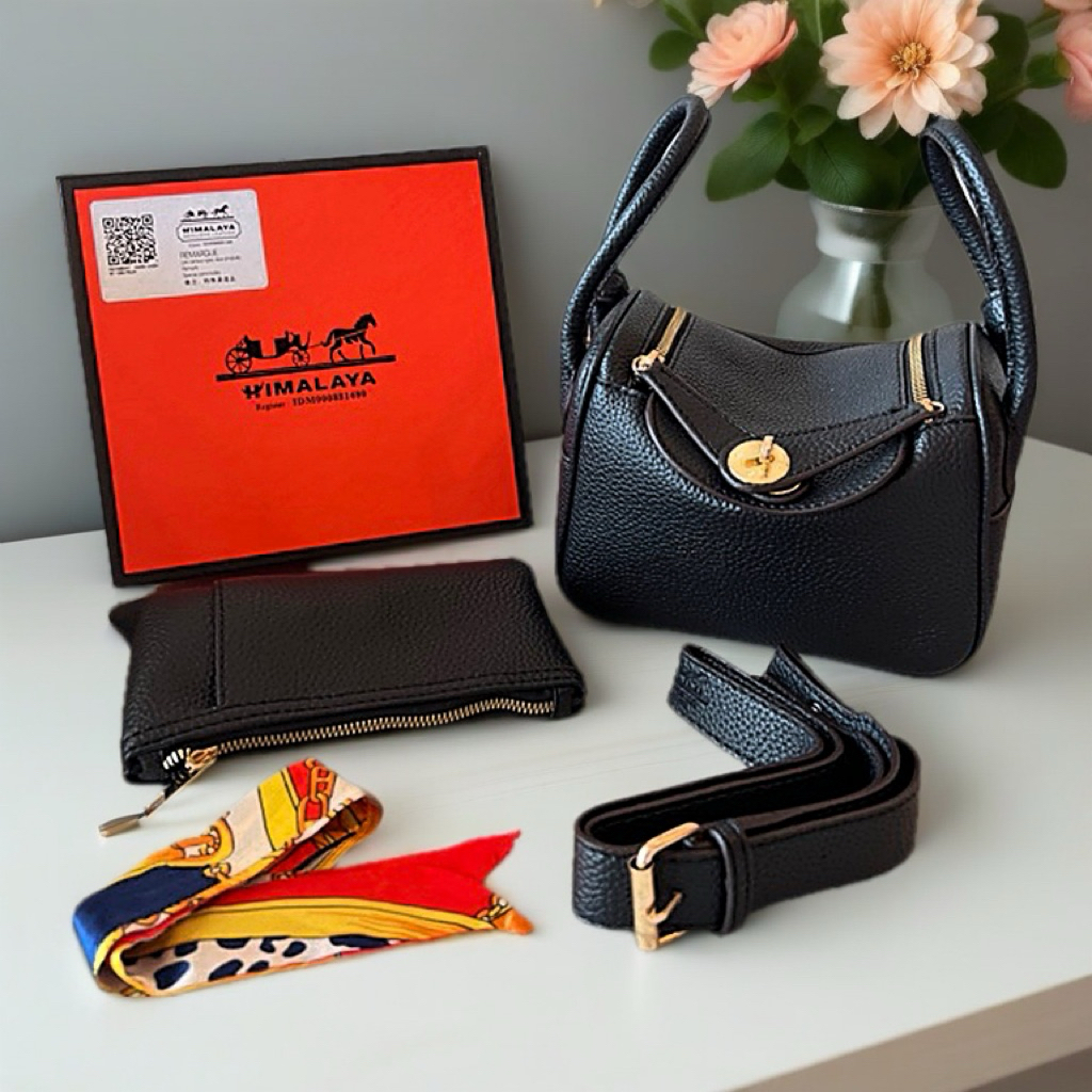 HIMALAYA-TAS SELEMPANG WANITA "LINDEYA HIMALAYA" KUALITAS SUPER FULL EMBOS FREE DOMPET DAN BOX