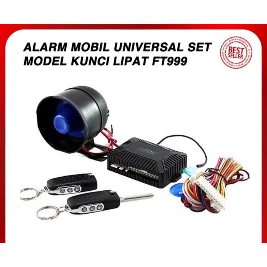 Alarm Mobil Model Remote Kunci Lipat / Flip Key Universal