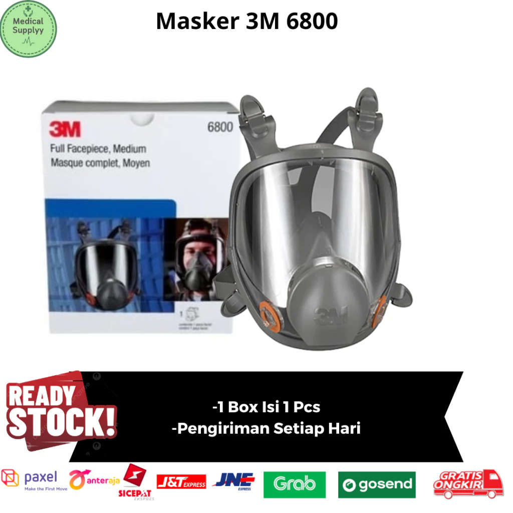 3M Full Face Respirator 6800 Mask