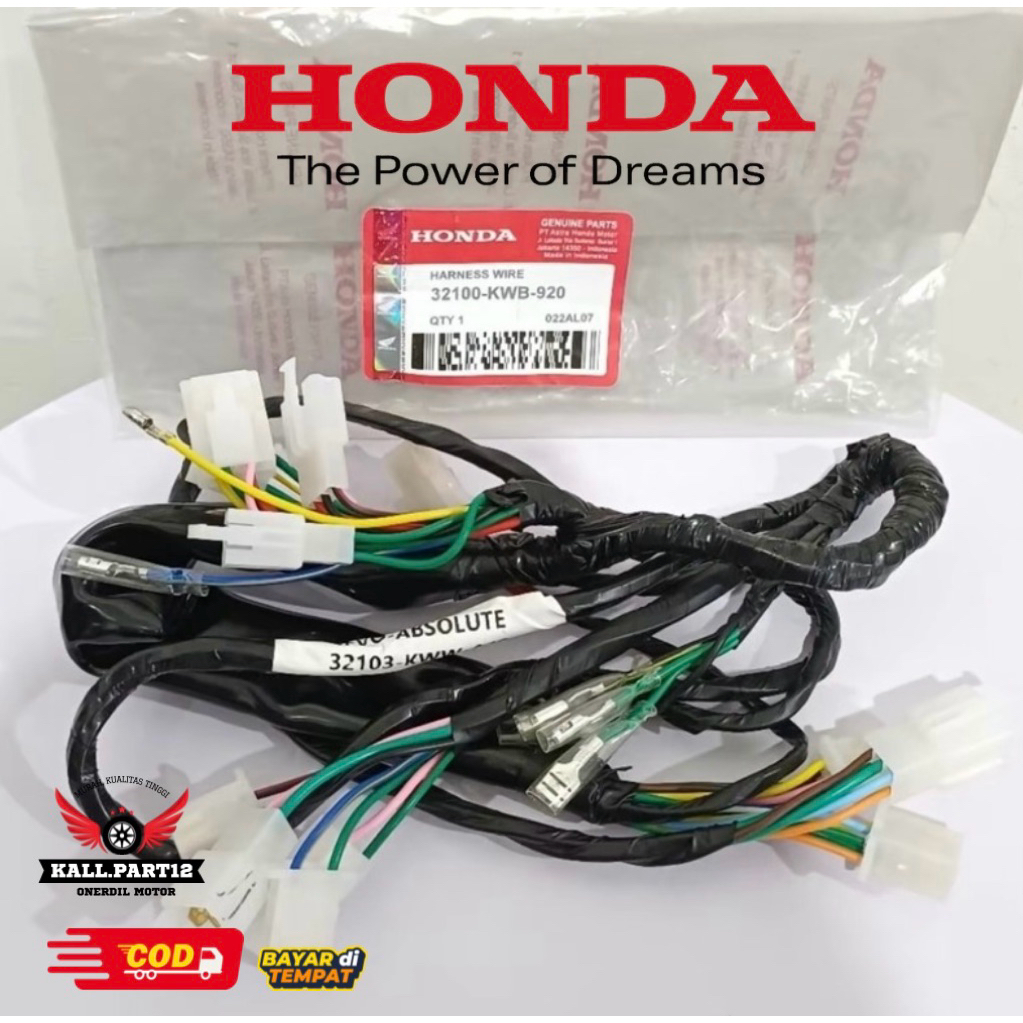 Kabel Body Honda Revo Absolute kode part (KWB)