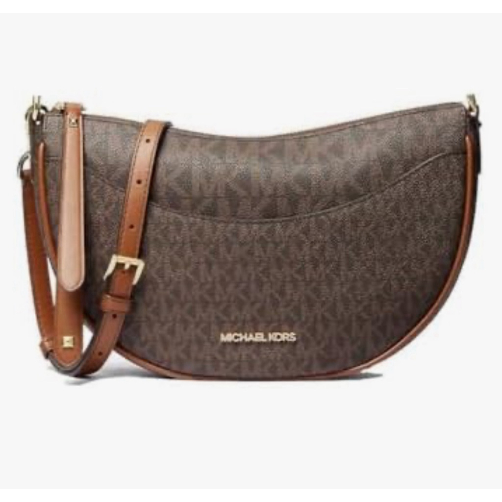 Preloved - Michael Kors Dover Small Half moon brown signature
