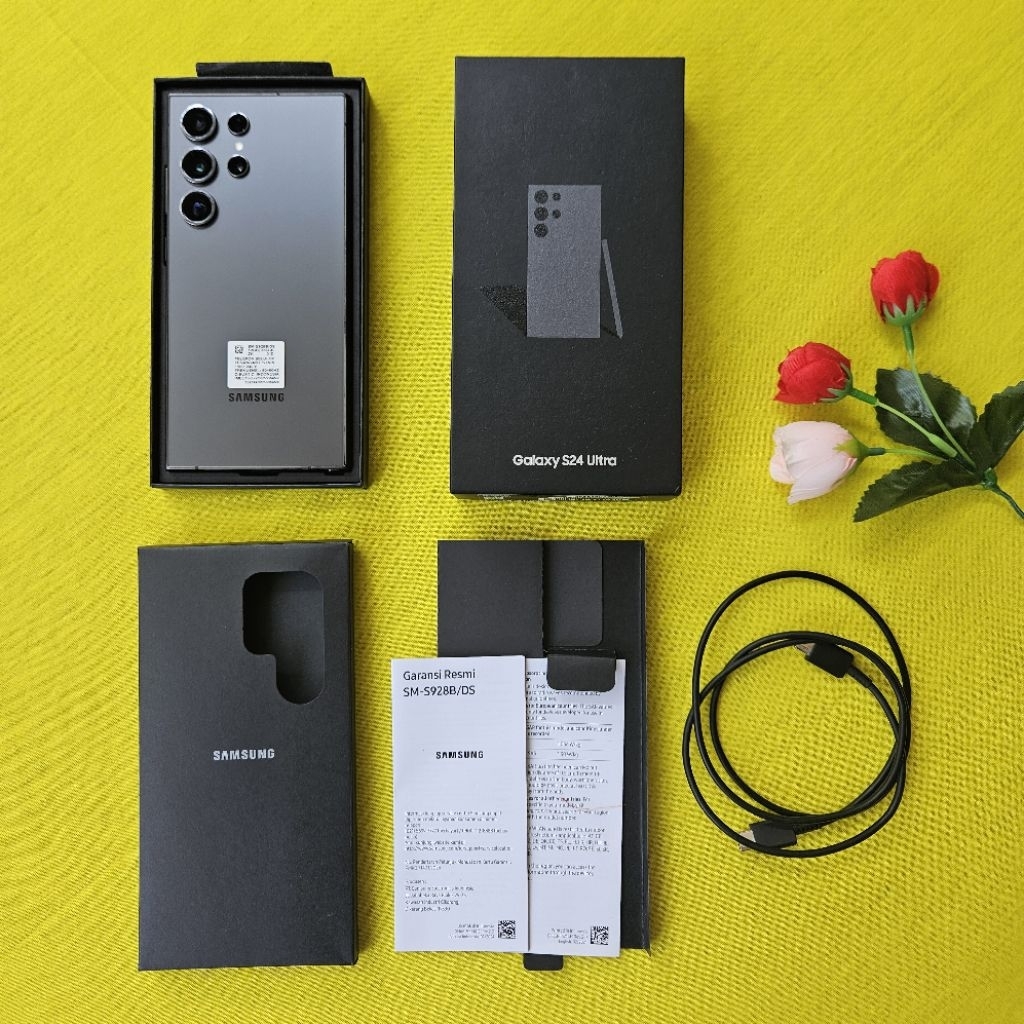 SAMSUNG S24 ULTRA 12/256GB EX Resmi indonesia BEKAS SECOND PRELOVED TERAWAT