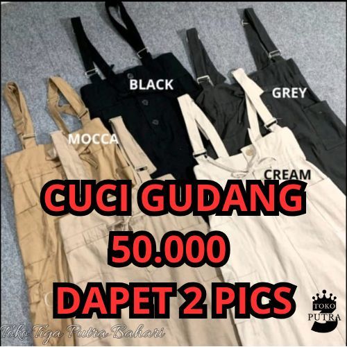 CUCI GUDANG BAJU OVERALL WANITA REMAJA KEKINIAN