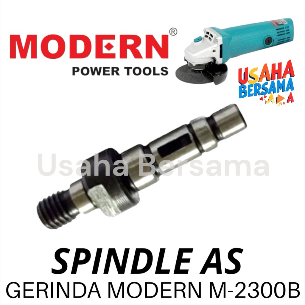 SPINDLE AS MESIN GERINDA M2300B MODERN BIRU AS BAGIAN DEPAN GERINDA KEPALA DEPAN GERINDA MODERN M230