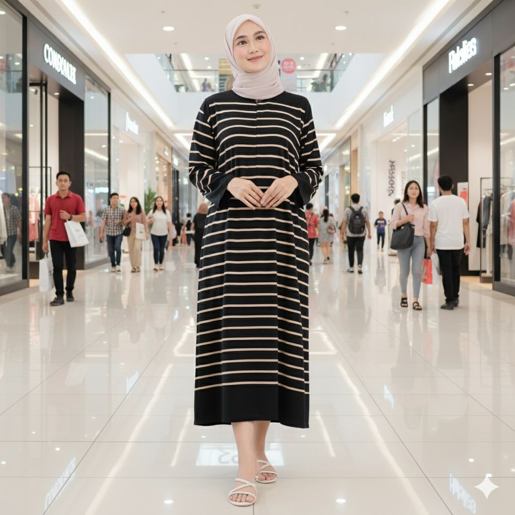 Homedress Batik Daster Arisa Rayon Busui LD 120 Lengan Panjang Tebal - Nyaman