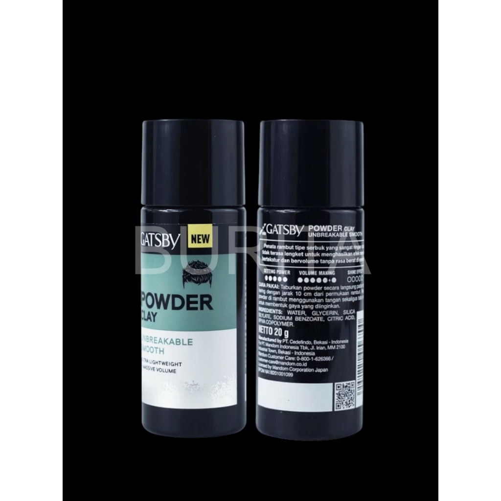 Gatsby Powder Clay Hair Styling 20gr