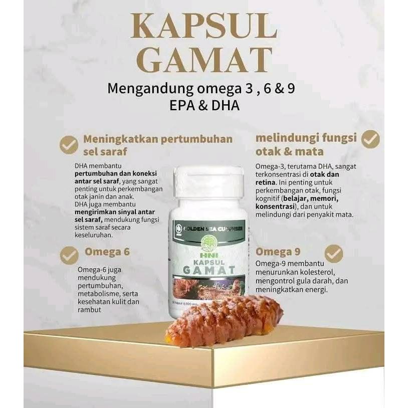 Kapsul Gamat Emas 100% Original