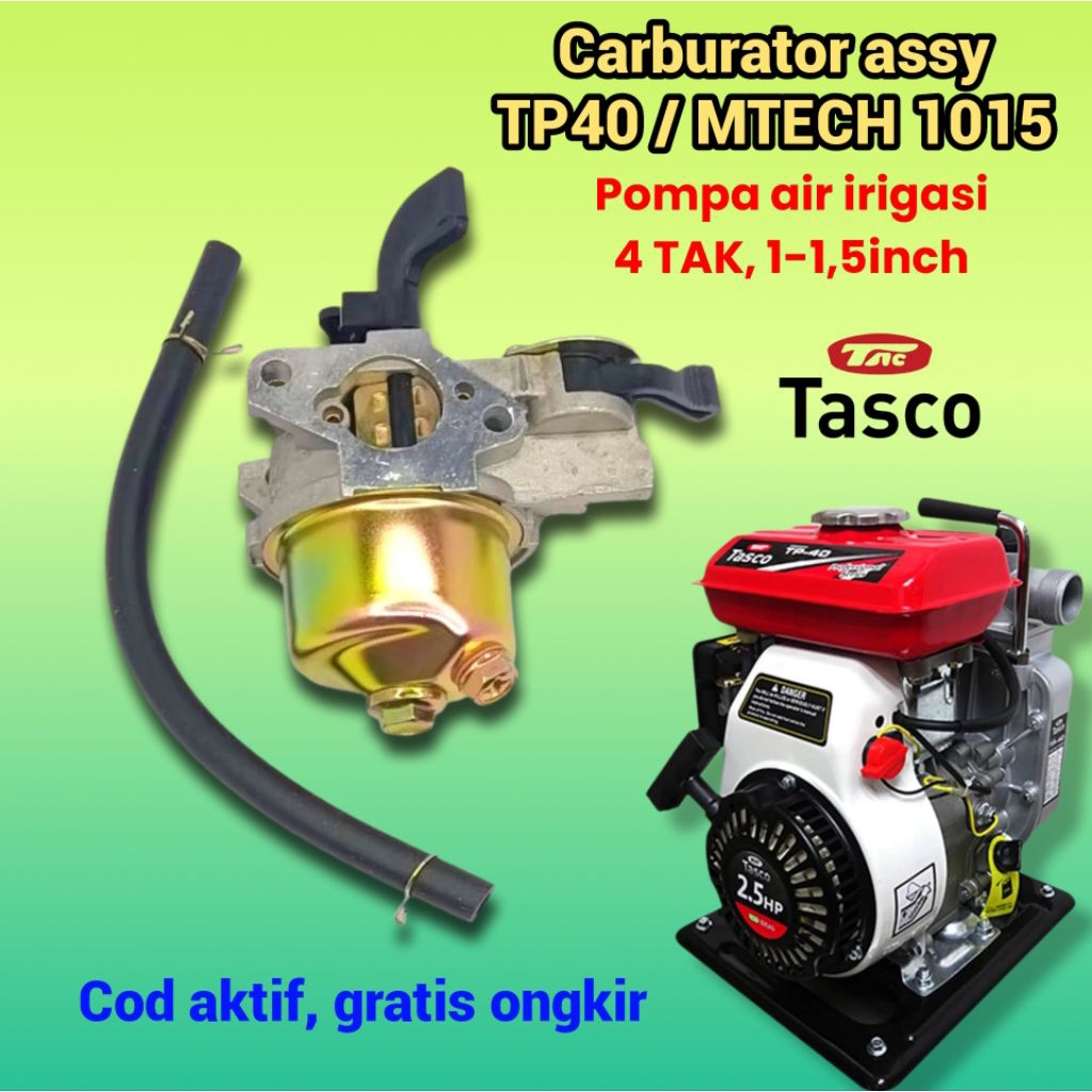 Carburator TP40 GX100 (3hp) mesin penggerak Alkon sedot air mini 1,5 inch wp10 wp15 GX108 carbu