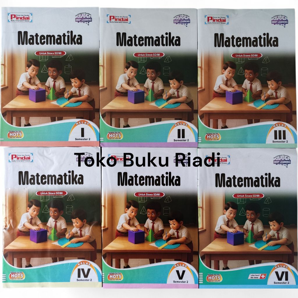 LKS PINDAI MATEMATIKA SD KELAS 1-6 SEMESTER 2 TERBARU ~ EDISI DEEP LEARNING 2025-2026