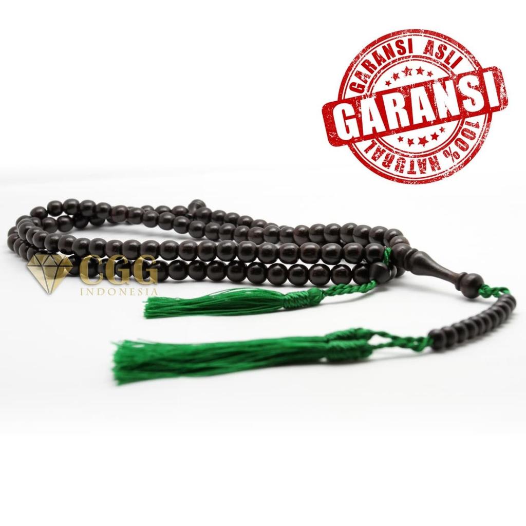 Tasbih Kayu Hitam Natural Alam Kalimantan