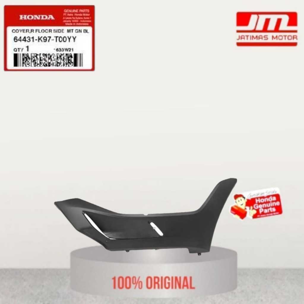 64431-K97-T00YY 64432-K97-T00YY Cover dek lantai pcx 150 hitam doff