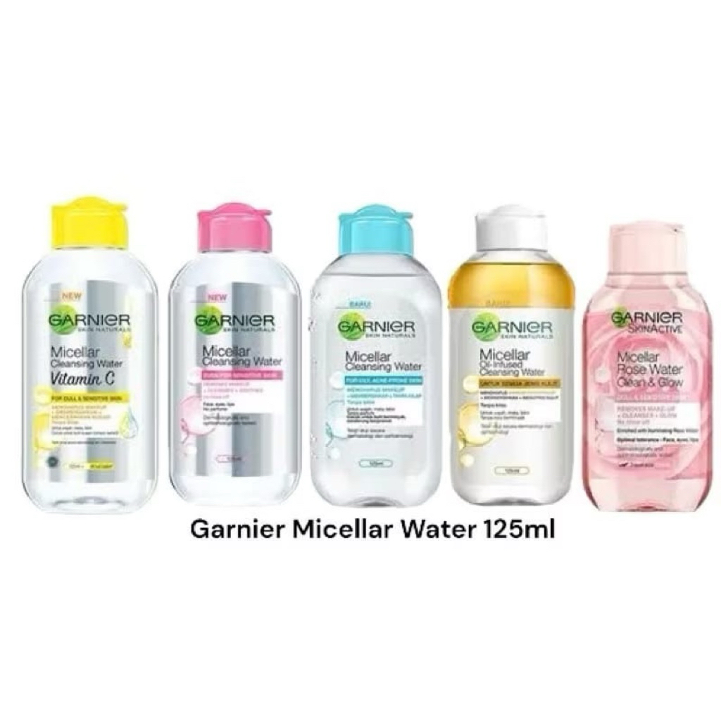 GARNIER MICELLAR WATER 125ml | PEMBERSIH GARNIER