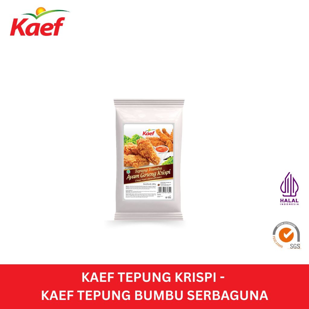 Kaef Tepung Krispi 600 gr | Kaef Tepung Bumbu Serbaguna | Kaef Tepung Ayam Goreng Krispi