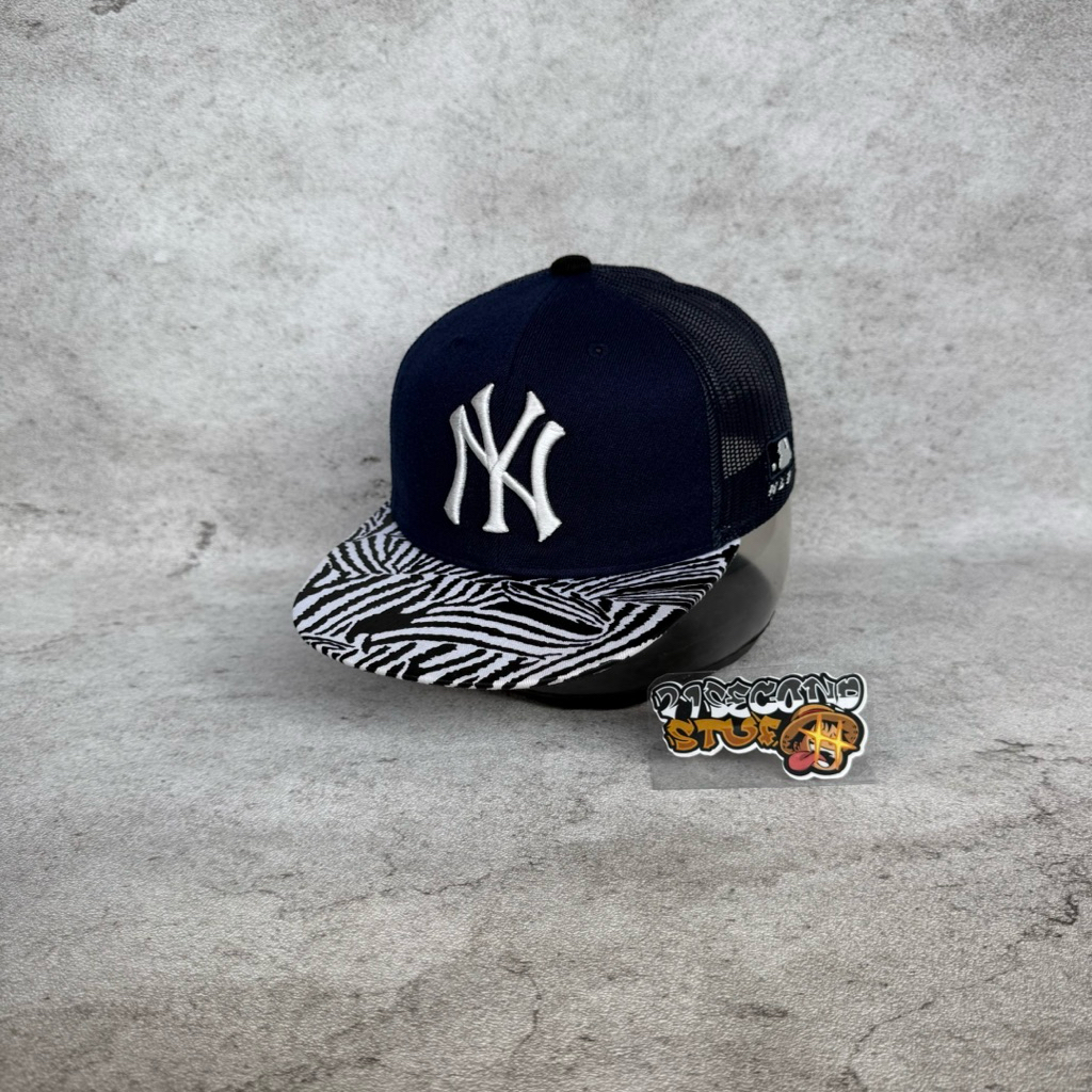 Topi MLB NY Jaring Navy Anak Second