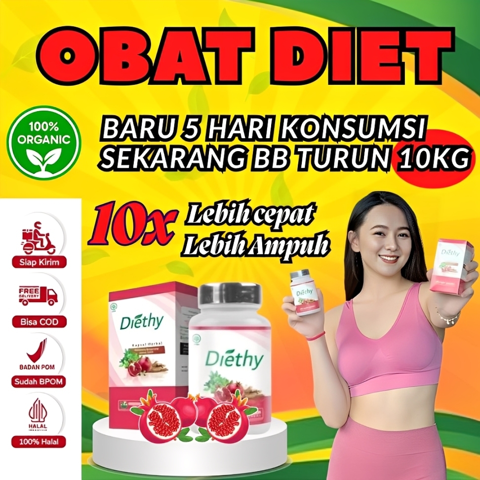 TERLARIS NO.1 Paling Ampuh Obat Diet Herbal Cepat Kurus 10kg 7 Hari Tanpa Efek Samping BPOM Halal