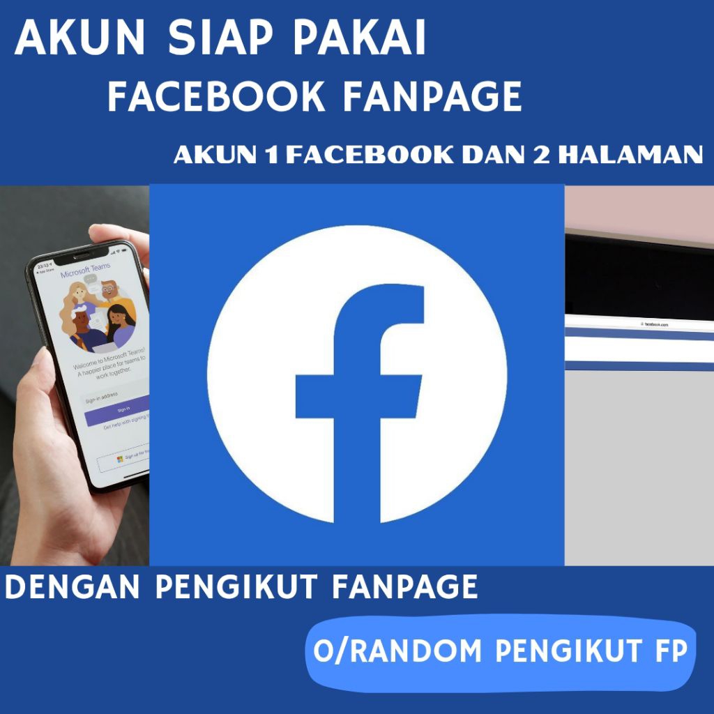AKUN FB FANPAGE ATAU 2 HALAMAN 0/RANDOM-1K+ PENGIKUT FP
