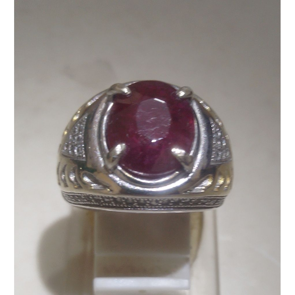 CINCIN BATU RUBBY RUBY RUBIES BLOOD PIGEON MIRAH DELIMA NATURAL ASLI KWALITAS TERBAIK