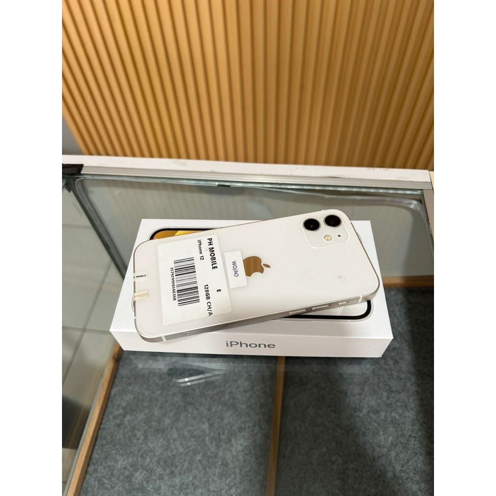 [6360] IPHONE 12 white 128GB WIFI ONLY & ALL OPERATOR