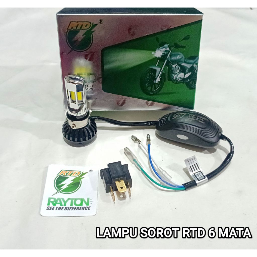 RTD RAYTON LAMPU LED 6 SISI LAMPU DEPAN LED ASLI RTD RAYTON.