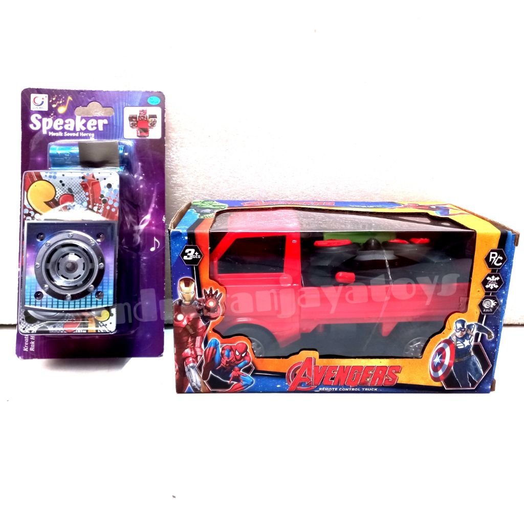 Mobil RC Remote Control Mobil Pick Up Baterai Cas + Sound Horeg Set