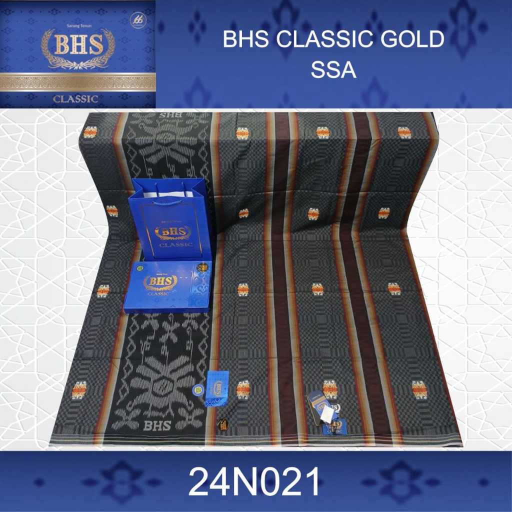 Sarung Tenun BHS Classic Gold SSA / Sarung BHS Motif SSA / Sarung BHS Classic Gold
