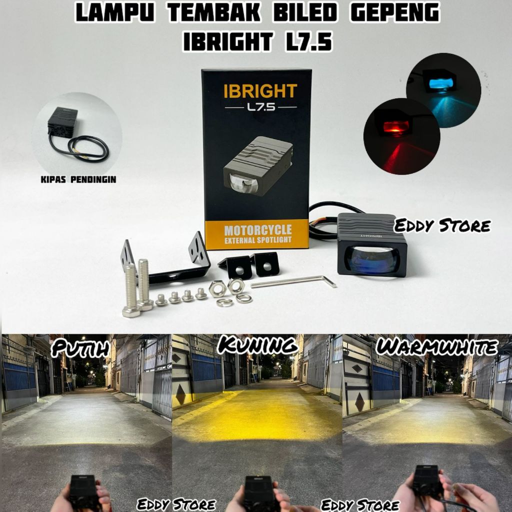IBRIGHT L9  L7.5 - Lampu Tembak Biled Gepeng