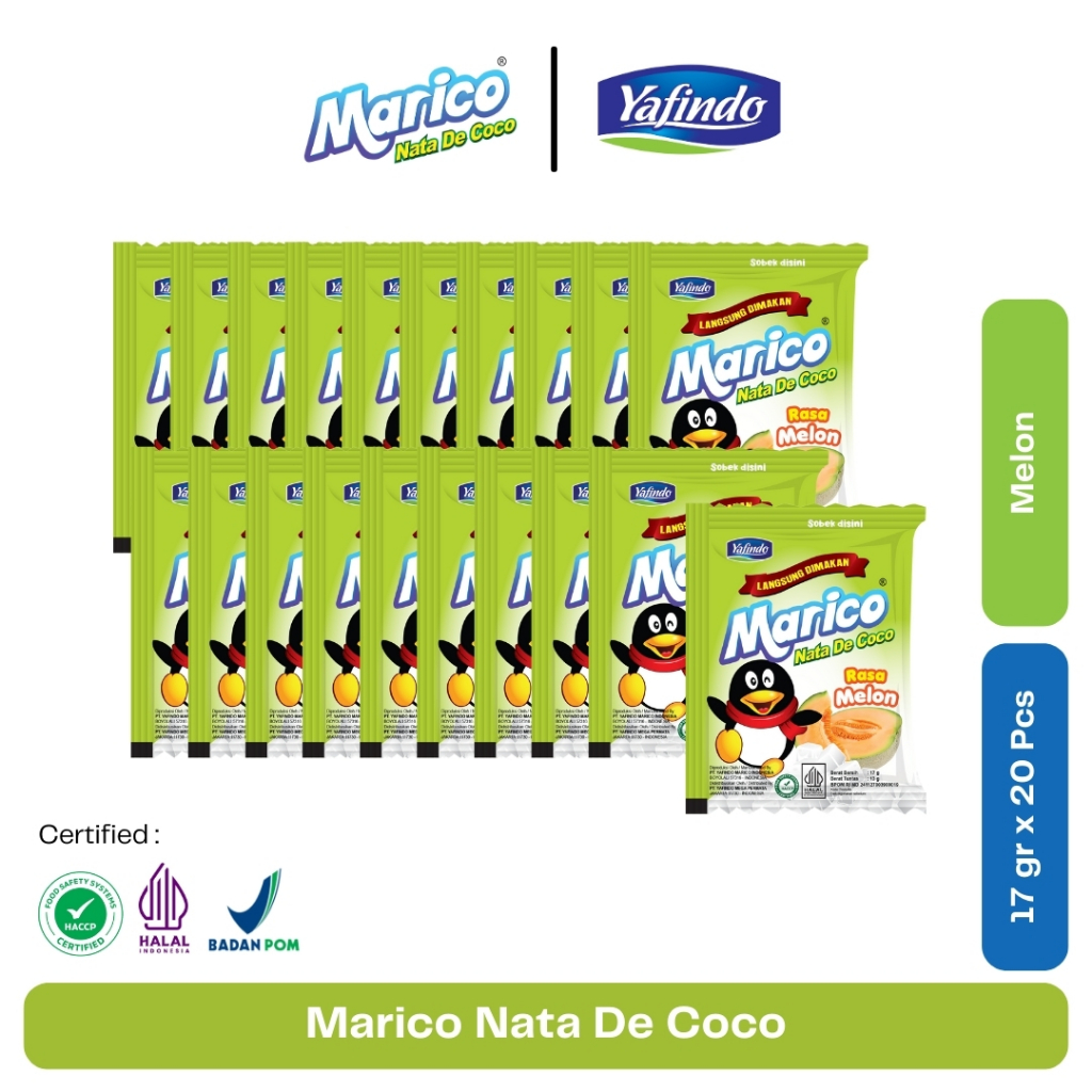 Marico Nata de Coco - Rasa Melon 1 Pack (20 Sachet)