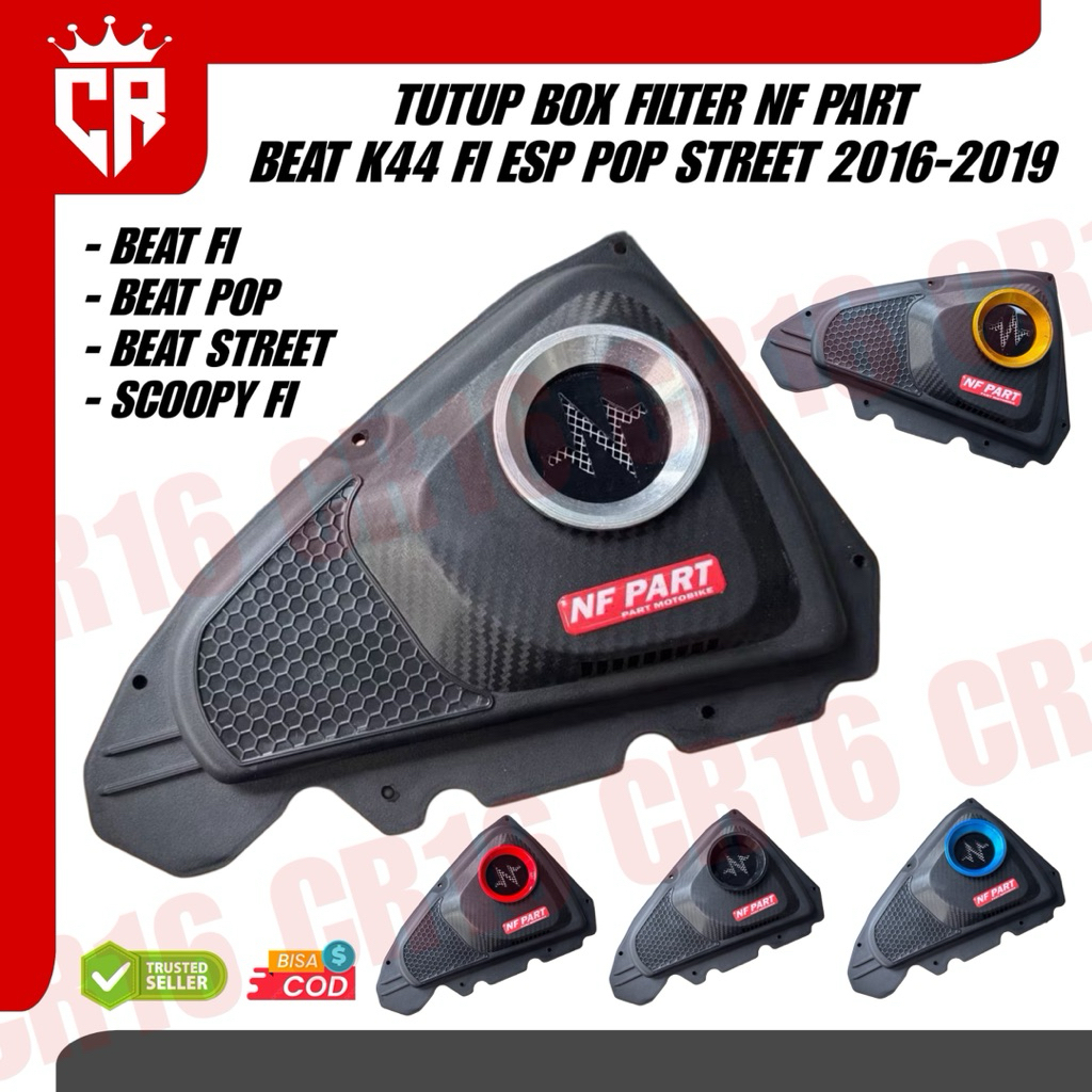 PROMO Cover Box Filter Corong Udara Beat Fi Esp Street Pop 2016-2019 Model NF PART Cover Box Filter 