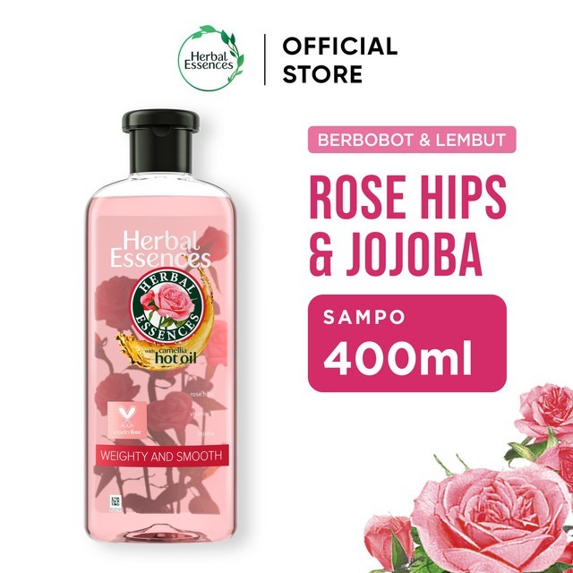 (ORIGINAL) Herbal Essences Shampoo Classics Weighty and Smooth Rosehip with Camellia Oil 400ml