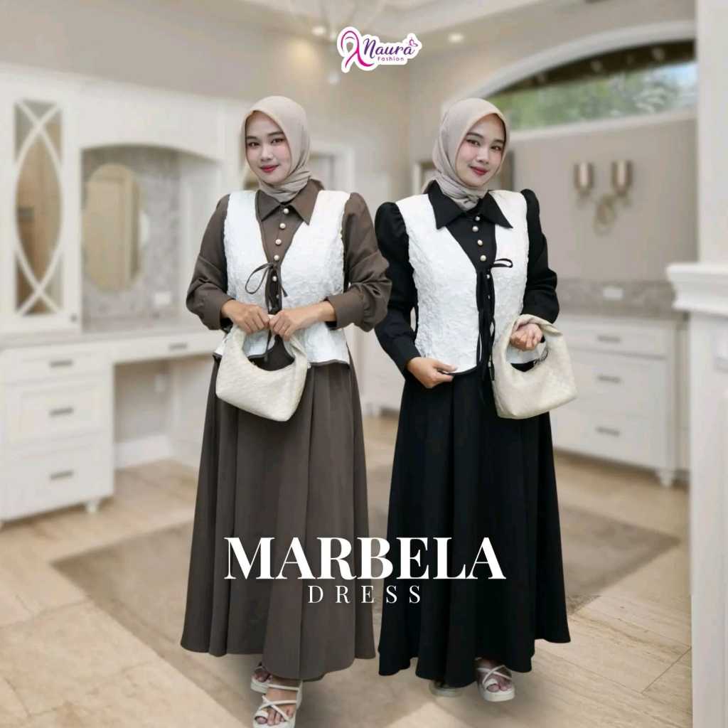 Marbela Dress - Gamis Rompi - Muslim Wanita