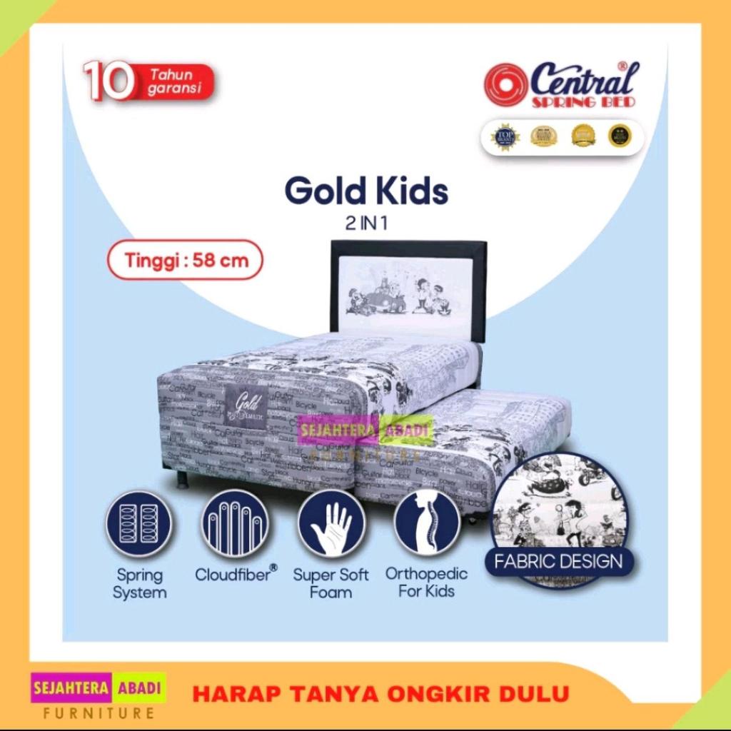 Central Springbed twin sorong Gold 2in1 Posture Matic Orthopedic cover Kids teenager matras & full s