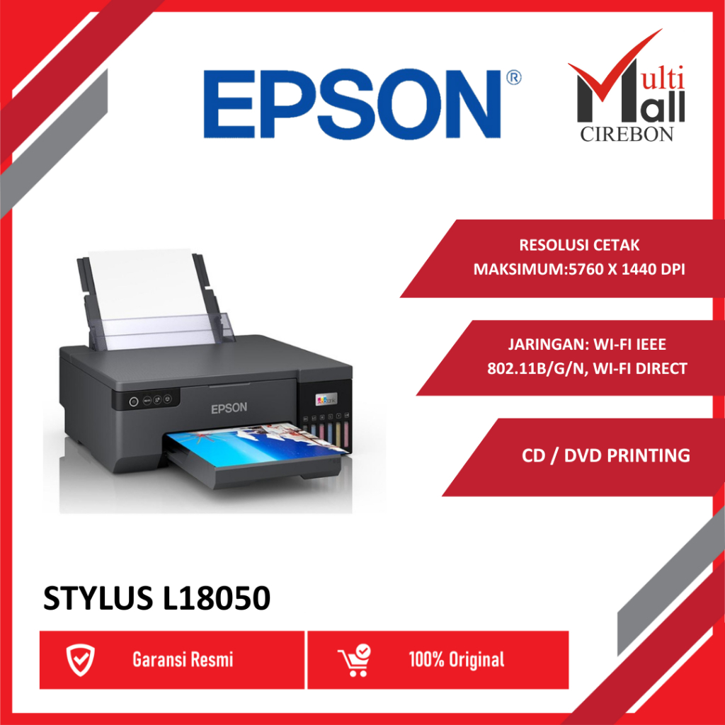 EPSON PRINTER STYLUS L-18050 L 18050 L18050 A3+ EcoTank InkTank Photo WIFI