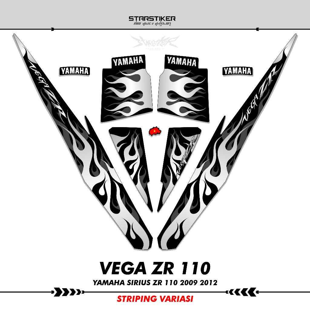 STRIPING YAMAHA VEGA ZR 110 LAMA STIKER STICKER VARIASI SIRIUS 2008 2009 2010 2011 2012 K18