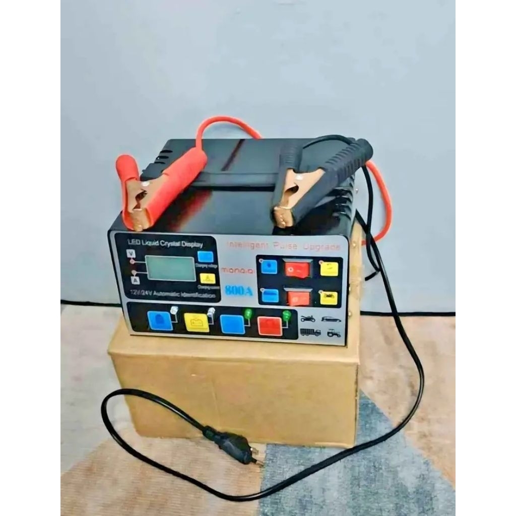 CAS AKI MOBIL DAN MOTOR OTOMATIS 800A 12/24VOLT