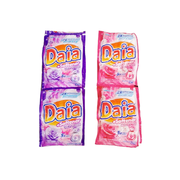Daia Detergent Bubuk Renteng (Isi 6pc @53gr) Renceng Violet, Pink