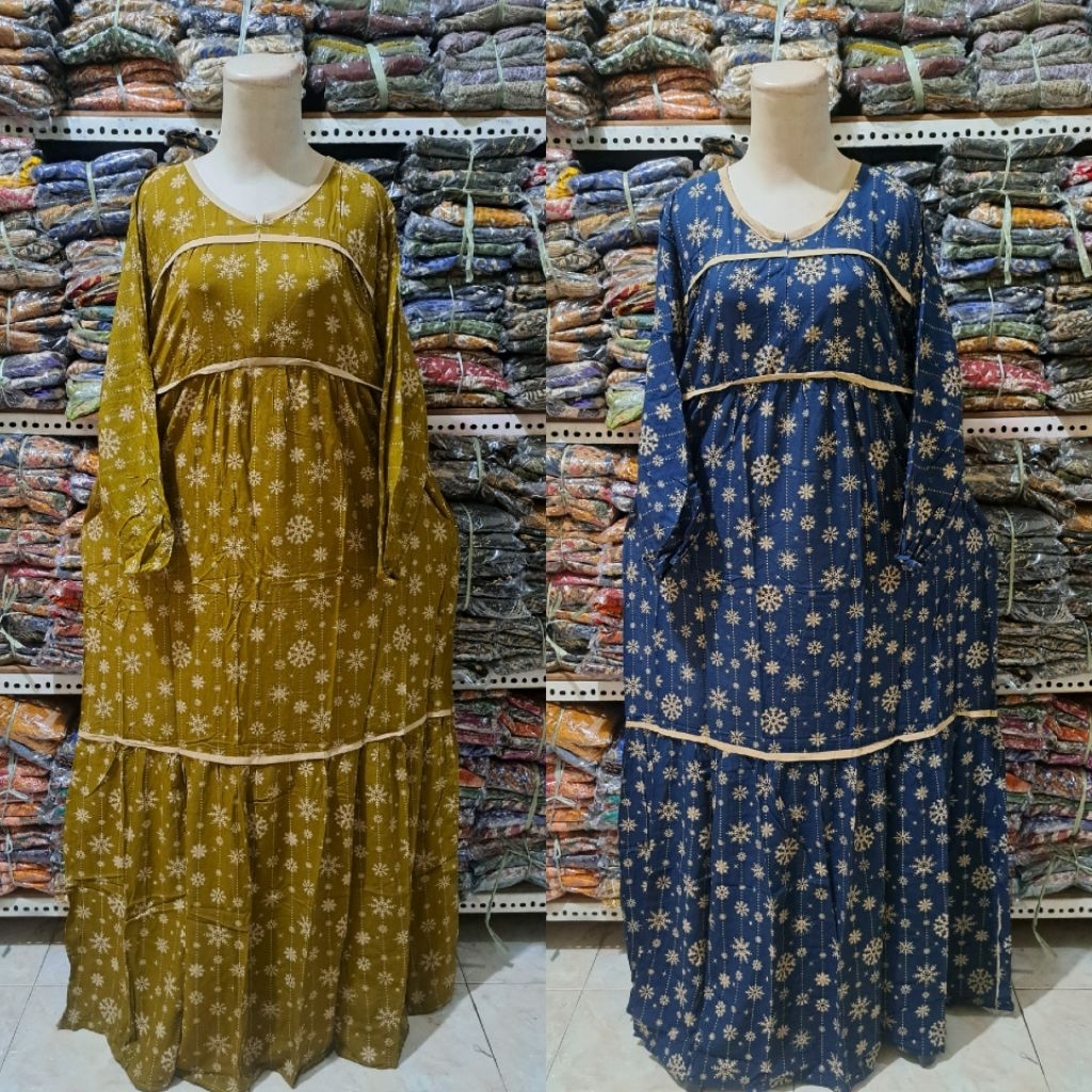 GAMIS DALILA BY PUTRI DIANA RESLETING BUSUI LENGAN PANJANG TALI PINGGANG TERBARU