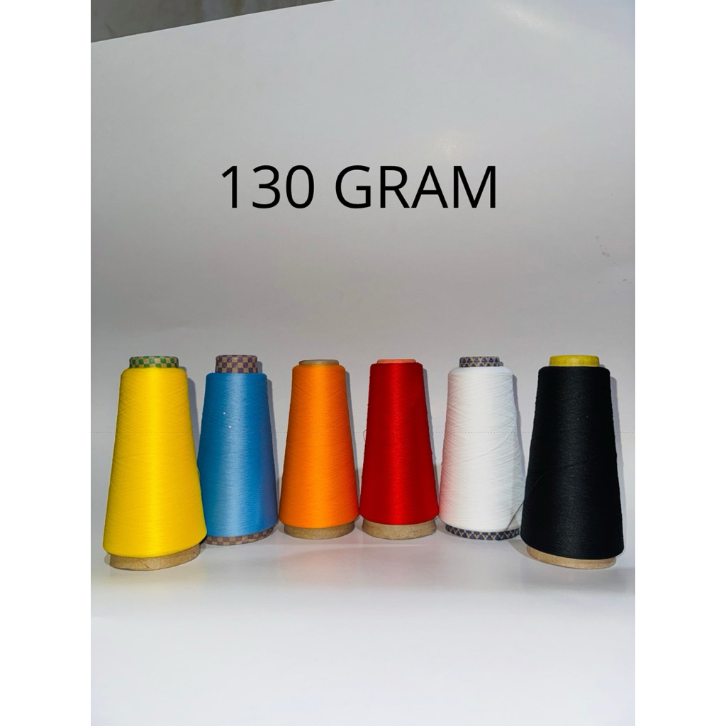 Benang Obras / Benang Polyster Warna 130gram/ 200gram/ 1/2kg /1kg