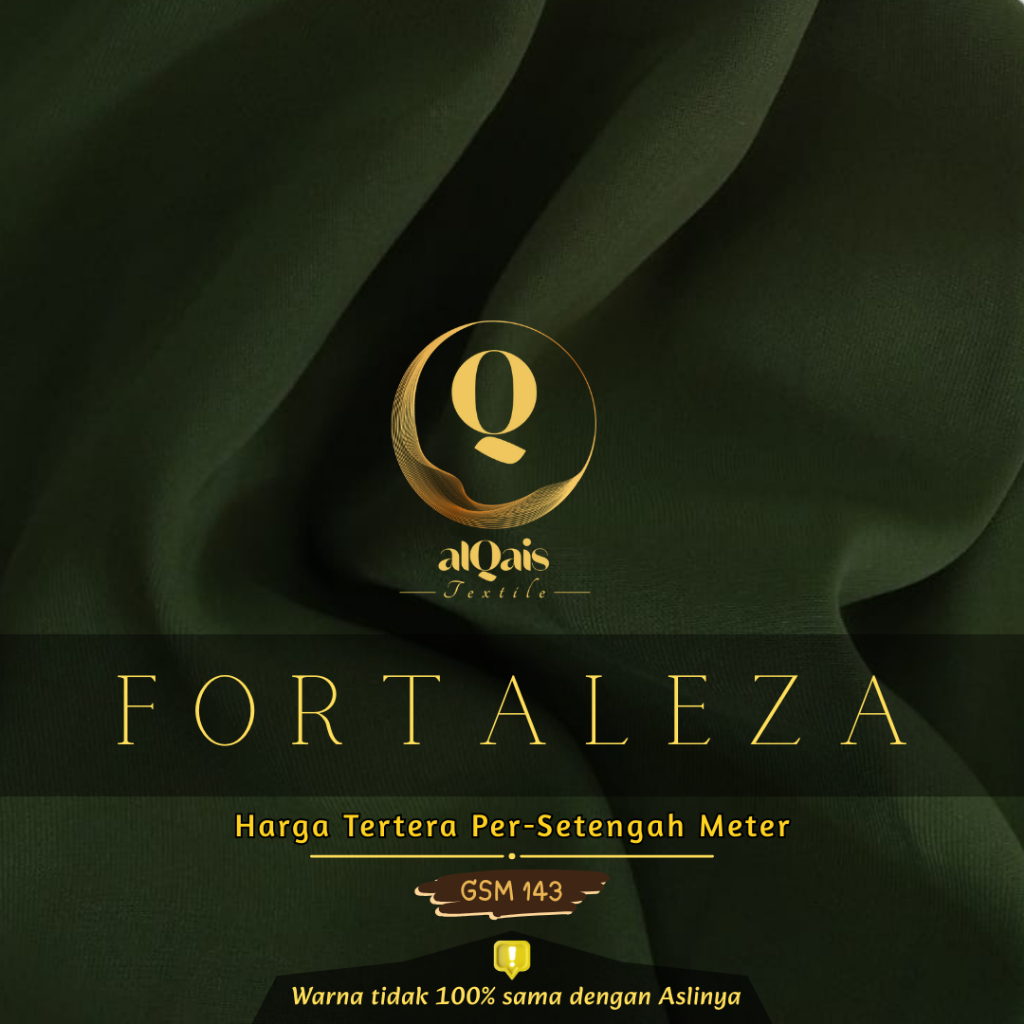KAIN FORTALEZA KAIN POLOS BERKUALITAS UNTUK BAJU GAMIS ABAYA KAIN BERBAGAI MACAM WARNA LEBAR 150 CM