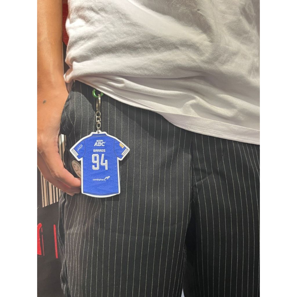 (Kecil) Gantungan kunci akrilik  jersey Persib Bandung | Ganci Persib Bandung