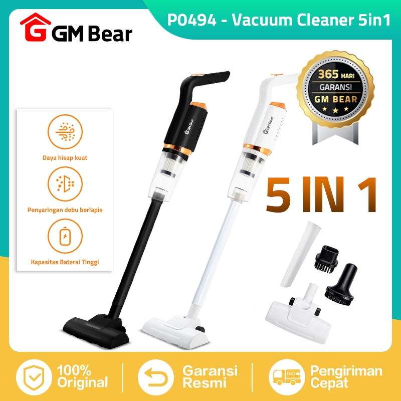 GM Bear Vacuum Cleaner Penyedot Debu Cordless 5 IN 1 P0494 AF  - Vacuum Cleaner Rumah Penyedot Debu 