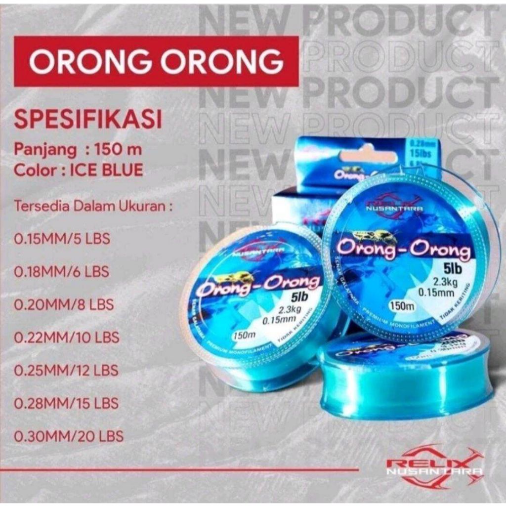 Senar Relix Nusantara Orong Orong 150m