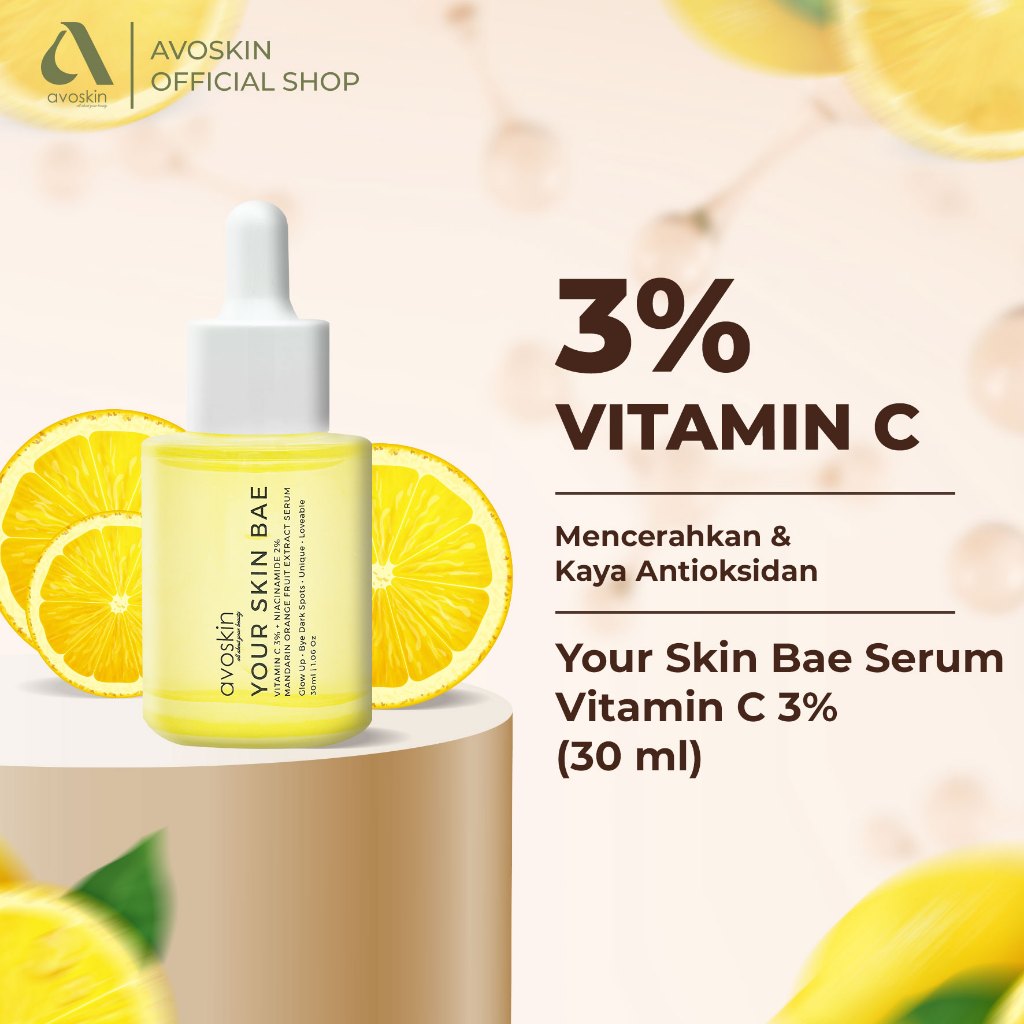 [CREATOR] Serum Avoskin Your Skin Bae Vitamin C 30ml - Kulit Tampak Lebih Cerah - Serum Mencerahkan 