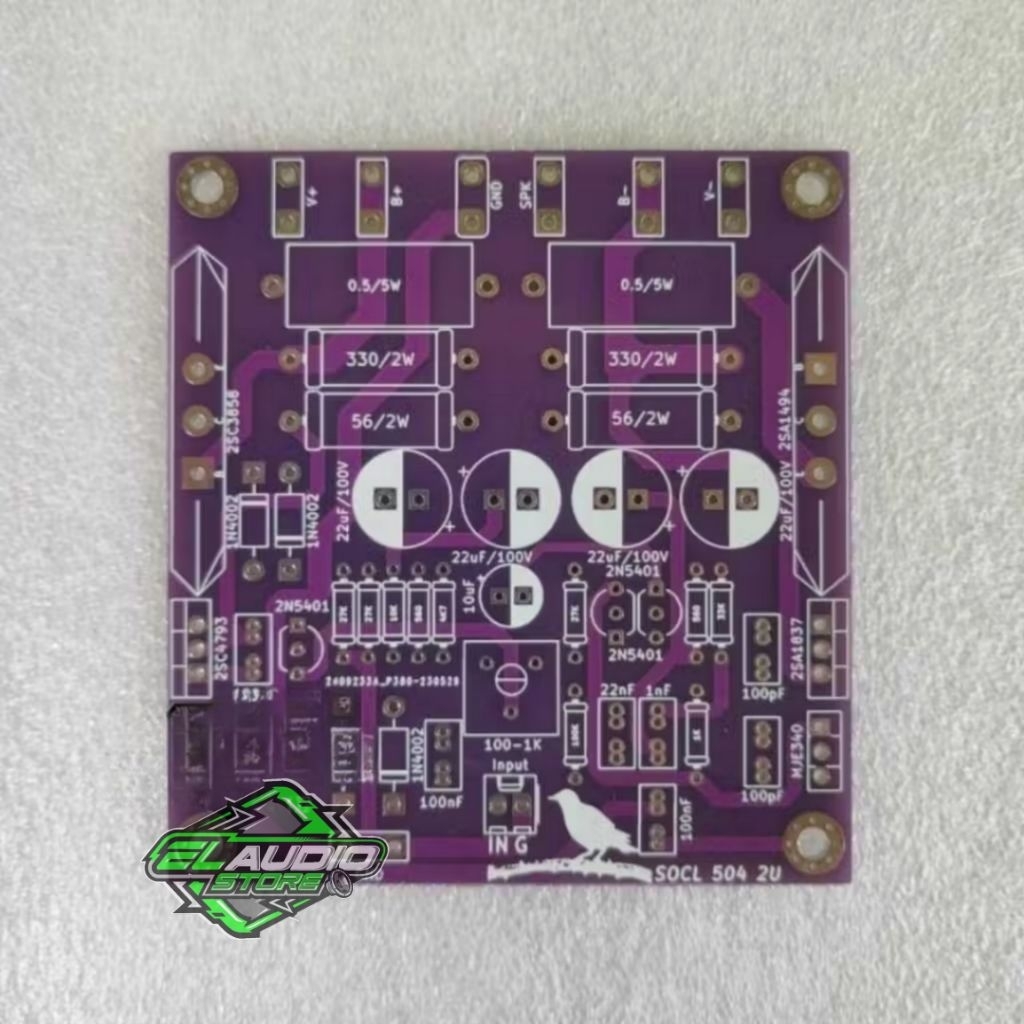 PCB Socl 504 TEF 2U Double Layer FR4 Fiberglass