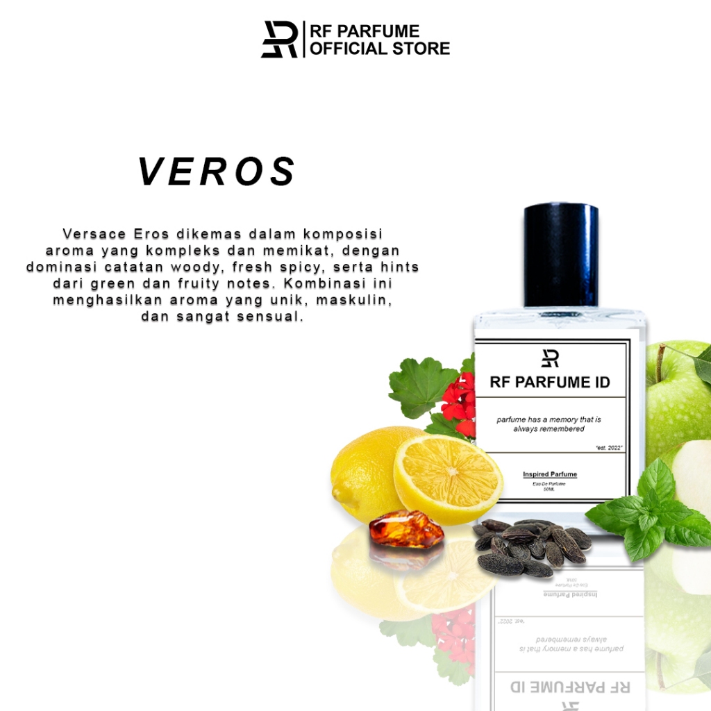 Parfume Pria V.EROS Wangi Segar Mewah Dan Elegan Tahan Lama Inspired Parfume By RF PARFUME ID