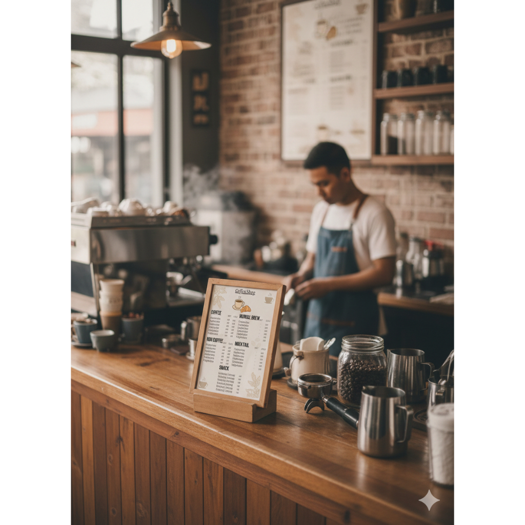 Template Menu Coffee Shop Canva Editable (PRODUK DIGITAL)