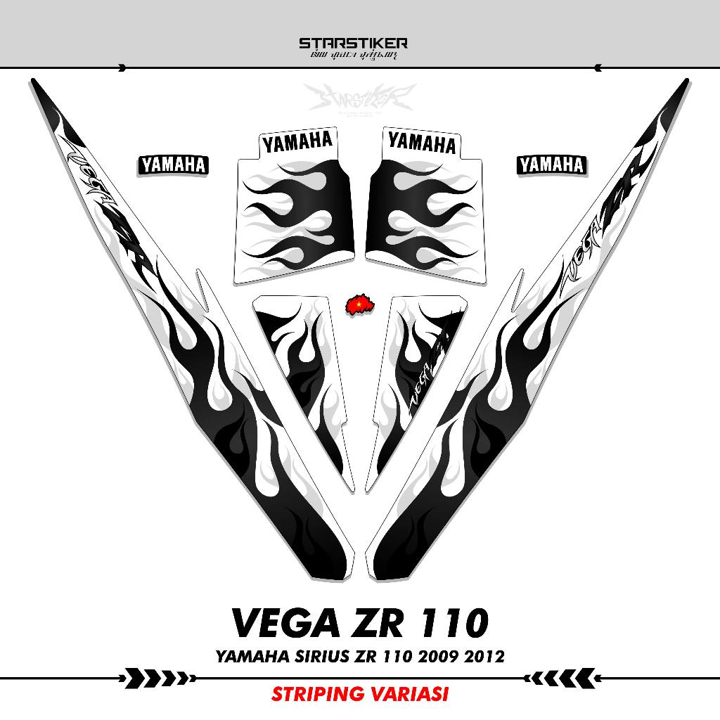 STRIPING YAMAHA VEGA ZR 110 LAMA STIKER STICKER VARIASI SIRIUS 2008 2009 2010 2011 2012 K20