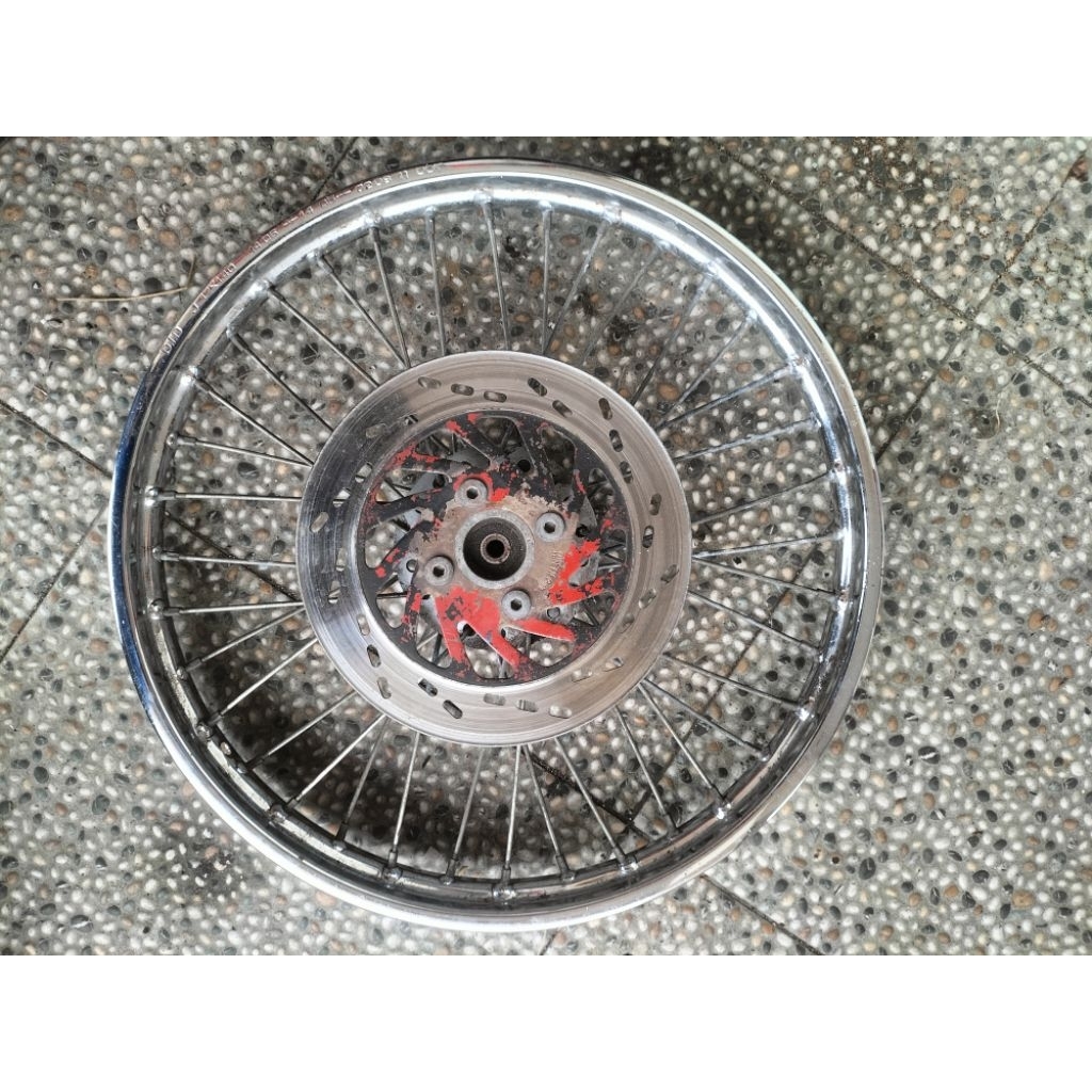 Velg Depan ring 14 set tromol dan piringan cakram original suzuki spin 125