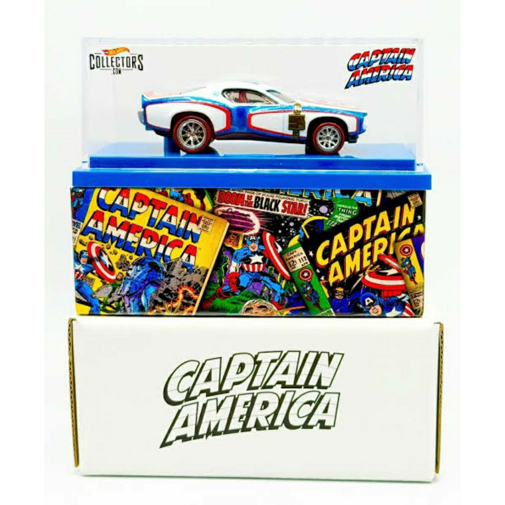 HOT WHEELS PREMIUM RLC EXCLUSIVE AVENGERS CAPTAIN AMERICA 75TH ANNIVERSARY MARVEL CAR