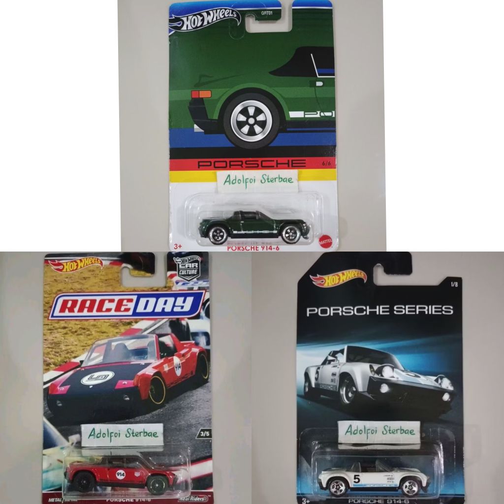 hotwheels hot wheels porsche 914-6 porsche series race day car culture 914 metal real riders ban kar